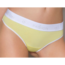 Спортивні трусики-стрінги Passion PS007 PANTIES yellow, size XL