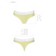 Спортивні трусики-стрінги Passion PS007 PANTIES yellow, size XL