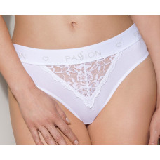 Трусики з широкою гумкою і мереживом Passion PS001 PANTIES white, size M