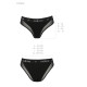 Трусики з прозорою вставкою Passion PS002 PANTIES black, size M