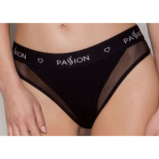 Трусики з прозорою вставкою Passion PS002 PANTIES black, size M