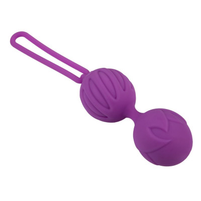 Вагінальні кульки Adrien Lastic Geisha Lastic Balls BIG Violet (L), діаметр 4 см, вага 90 гр