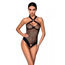 Сітчастий боді з халтером Amanda Body black L/XL - Passion