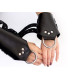 Манжети для підвісу за руки Kinky Hand Cuffs For Suspension з натуральної шкіри, колір чорний