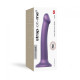 Насадка для страпона Strap-On-Me Mono Density Dildo Violet M, диам. 3,3см, одношаровий силікон, гнуч