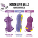 Вагінальні кульки з масажем і вібрацією FeelzToys Motion Love Balls Twisty з пультом дистанційного к