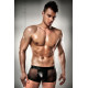 Прозорі чоловічі шортики з гульфіком Passion 003 SHORT black S/M