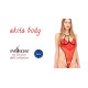 Боді з високим вирізом стегна AKITA BODY red S/M - Passion Exclusive