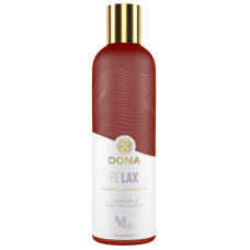 Натуральна масажна олія DONA Relax – Lavender & Tahitian Vanilla (120 мл) з ефірними оліями