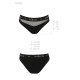 Трусики з прозорою вставкою Passion PS006 PANTIES black, size M