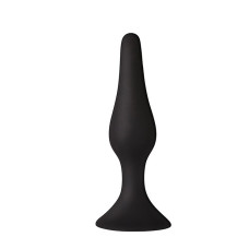 Анальна пробка з присоскою MAI Attraction Toys №33 Black, довжина 11,5cм, діаметр 3см