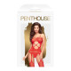 Бодістокінг з вирізом на животику Penthouse - Hot Nightfall Red S/L