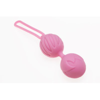 Вагінальні кульки Adrien Lastic Geisha Lastic Balls BIG Pink (L), діаметр 4 см, вага 90 гр