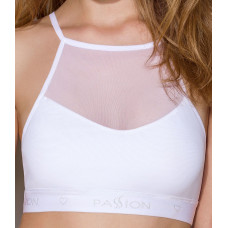 Спортивний топ з прозорою вставкою Passion PS006 TOP white, size L