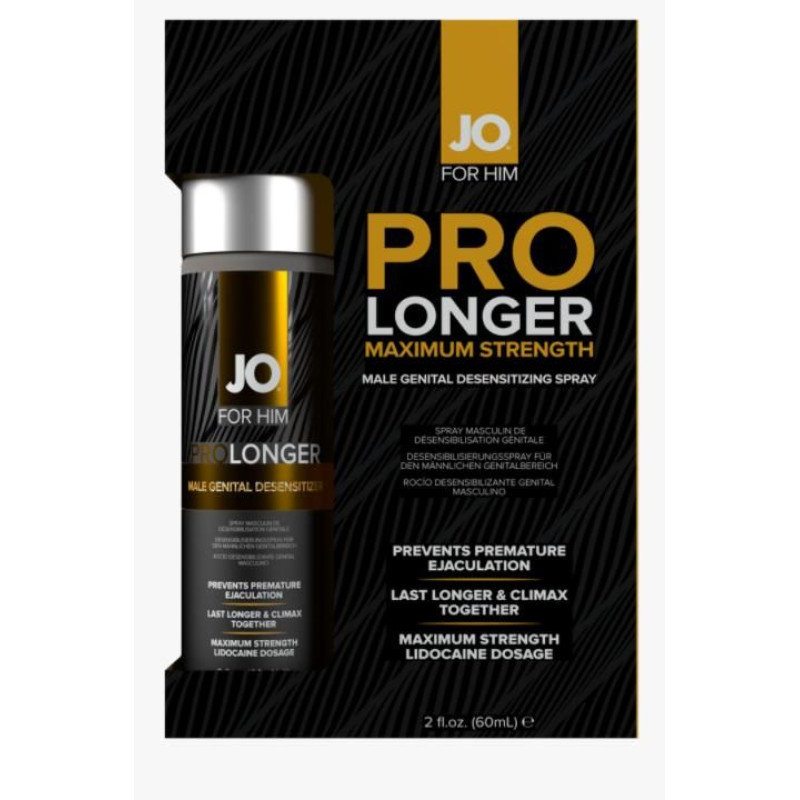 Пролонгувальний спрей System JO Prolonger Spray with Lidocaine (60 мл), не містить мінеральних масел