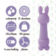 Міні-вібратор FeelzToys Magic Bunny Purple з двома насадками