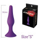 Анальна пробка на присосці MAI Attraction Toys №32 Purple, довжина 10,5 см, діаметр 2,5 см