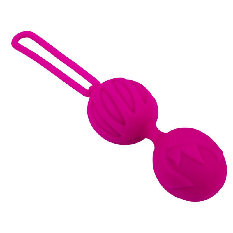 Вагінальні кульки Adrien Lastic Geisha Lastic Balls BIG Magenta (L), діаметр 4 см, вага 90 г