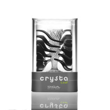 Мастурбатор TENGA Crysta Leaf, унікальний рельєф, стимулювальні пелюстки, прозорий матеріал