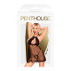 Комплект сорочка у стилі 60-х та трусики з доступом Penthouse - Libido Boost Black L/XL