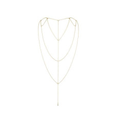 Ланцюжок для спини Bijoux Indiscrets Magnifique Back and Cleavage Chain - Gold, прикраса для тіла