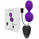 Вагінальні кульки з вібрацією Adrien Lastic Kegel Vibe Purple, діаметр 3,7 см