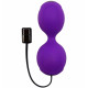 Вагінальні кульки з вібрацією Adrien Lastic Kegel Vibe Purple, діаметр 3,7 см