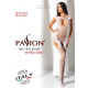 Ажурний бодістокінг з панчохами Passion BS082 white