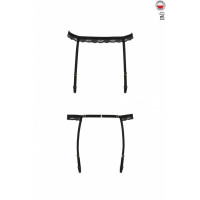 Пояс-стрепи для панчох SHELLY GARTER BELT black S/M - Passion Exclusive