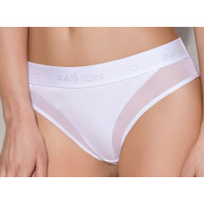 Трусики з прозорою вставкою Passion PS002 PANTIES white, size L