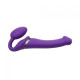 Безремінний страпон з вібрацією Strap-On-Me Vibrating Violet M, діаметр 3,3см, пульт ДК, регульовани