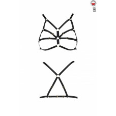 Бюстгальтер-стрепи ARMANDA BRA black L/XL - Passion Exclusive