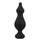 Анальна пробка Adrien Lastic Amuse Big Black (L) з двома переходами, макс. діаметр 4,4 см