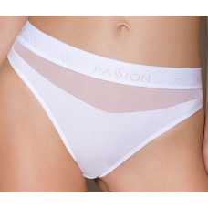 Трусики з прозорою вставкою Passion PS006 PANTIES white, size L