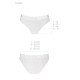 Трусики з прозорою вставкою Passion PS006 PANTIES white, size L