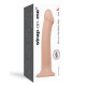 Насадка для страпона Strap-On-Me Dual Density Dildo Flesh L, діаметр 3,7см, двошарова, гнучка