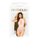 Боді з глибоким декольте та високими трусиками Penthouse - Toxic Powder White M/L