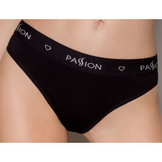 Трусики-сліпи з бавовни з еластаном Passion PS004 PANTIES black, size M