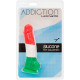 Кольоровий фалоімітатор ADDICTION - LEONARDO - 7 "- 3 COLOURS, 17,8 см, силікон, вібропуля в подарун