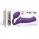 Безремінний страпон з вібрацією Strap-On-Me Vibrating Violet L, діам. 3,7см, пульт ДК, регульований