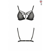 Бюстгальтер-стрепи MEGGY BRA black S/M - Passion Exclusive