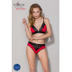 Трусики з широкою гумкою і мереживом Passion PS001 PANTIES red/black, size L