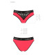 Трусики з широкою гумкою і мереживом Passion PS001 PANTIES red/black, size L