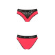 Трусики з широкою гумкою і мереживом Passion PS001 PANTIES red/black, size L