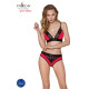 Трусики з широкою гумкою і мереживом Passion PS001 PANTIES red/black, size L