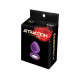 Анальна пробка з кристалом MAI Attraction Toys №48 Purple, довжина 8,2 см, діаметр 3,5 см