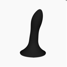 Дилдо з присоскою Adrien Lastic Hitsens 5 Black, відмінно для страпона, діаметр 2,4 см, довжина 13 с