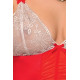 Боді LORAINE BODY red S/M - Passion Exclusive