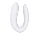 Смартвібратор для пар Satisfyer Double Joy White із широким кліторальним стимулятором