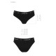 Трусики-сліпи з бавовни та еластаном Passion PS004 PANTIES black, size XL